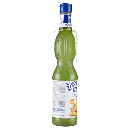 FABBRI 1905 - Limetten-Sirup | Fabbri Sirup mit natürlichem Limetten-Zitronen und Ingwer-Aroma. Zum mixen in Getränken, als Topping auf Eis oder zum backen und kochen. | Inhalt: 560ml von Fabbri 1905