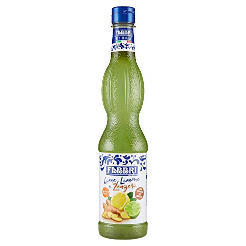 FABBRI 1905 - Limetten-Sirup | Fabbri Sirup mit natürlichem Limetten-Zitronen und Ingwer-Aroma. Zum mixen in Getränken, als Topping auf Eis oder zum backen und kochen. | Inhalt: 560ml von Fabbri