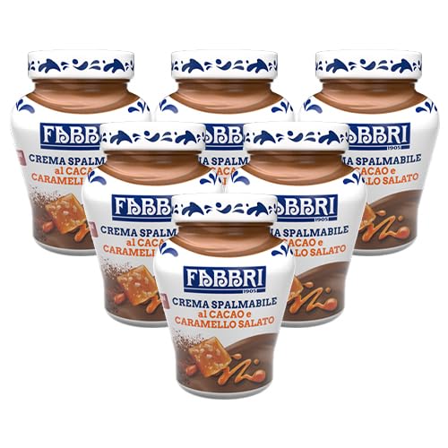 Fabbri - Kakao und Salziges Karamell Aufstrich - 6x 200g von Fabbri