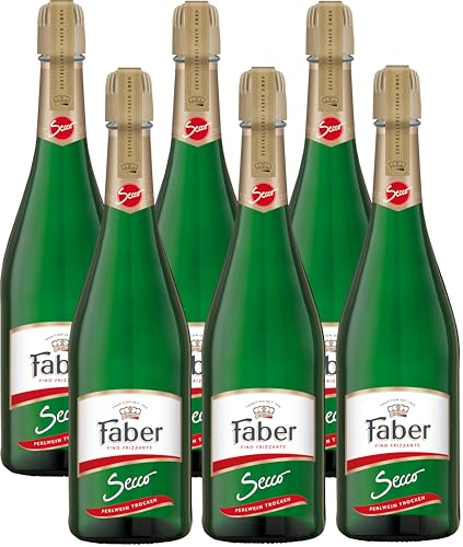 Faber Secco Vino Frizzante trocken (6 x 0,75 l) von Faber