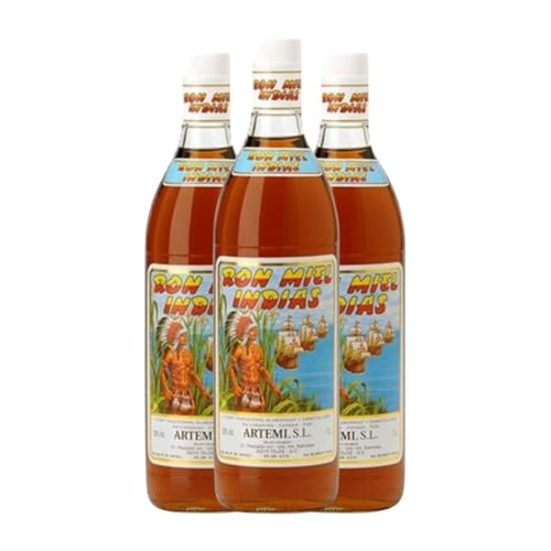 Rum Artemi Miel Indias Gran Canaria 1 L (Karton mit 3 Flaschen von 1 L) von Fábrica de Licores Artemi