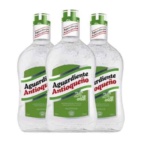 Marc Edelbrände Aguardiente Antioqueño Sin azúcar 1 L (Karton mit 3 Flaschen von 1 L) von Fábrica de Licores y Aguardientes de Antioquía