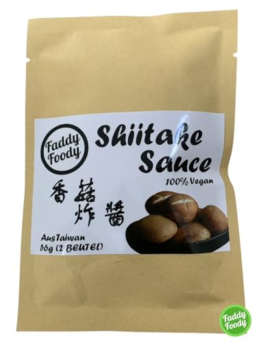 Faddy Foody Shiitake Sauce (100% Vegan) 28g X 2 香菇炸醬醬包(適合熱食)2人份 von Faddy Foody