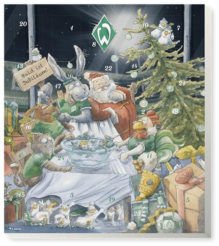 SV Werder Bremen Premium Adventskalender mit Poster Weihnachtskalender von Fair Trade