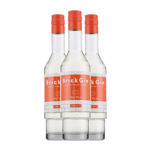 Gin Fair Brick Organic Gin Medium Flasche 50 cl (Karton mit 3 Medium Flasche von 50 cl) von Fair Wine & Spirits