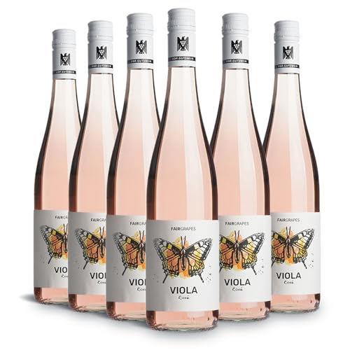 FairGrapes Rosé »Viola« | 90 Punkte Falstaff | VDP.Gutswein | Roséwein Trocken | Erdbeere & Waldfrüchte | Geschenkidee (6 x 0.75 l) von FairGrapes