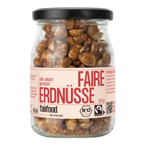 Fairfood King Krunchy Erdnüsse, geröstet mit Paprika, 125g (1) von Fairfood