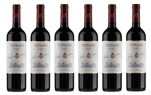 6x 0,75l - 2022er - Falesco - Vitiano - Rosso - Umbria I.G.P. - Umbrien - Italien - Rotwein trocken von Falesco