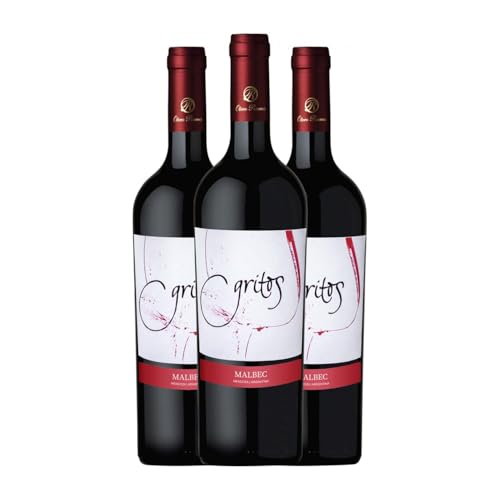 Otero Ramos Gritos Clásico Malbec Mendoza Jung 75 cl Rotwein (Karton mit 3 Flaschen von 75 cl) von Familia Otero Ramos