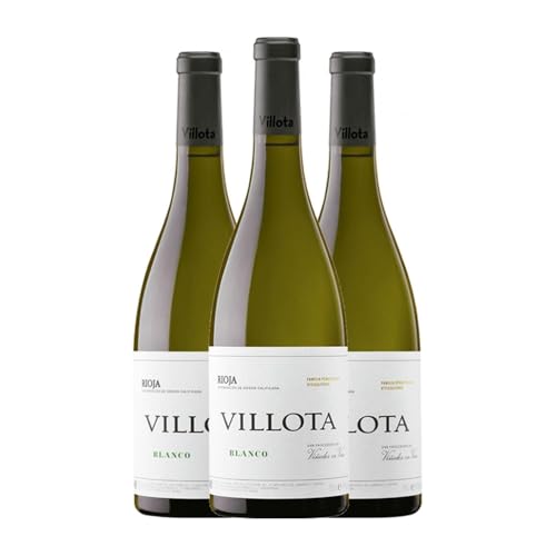 Villota Blanco Rioja 75 cl Weißwein (Karton mit 3 Flaschen von 75 cl) von Familia Pérez Villota Viticultores