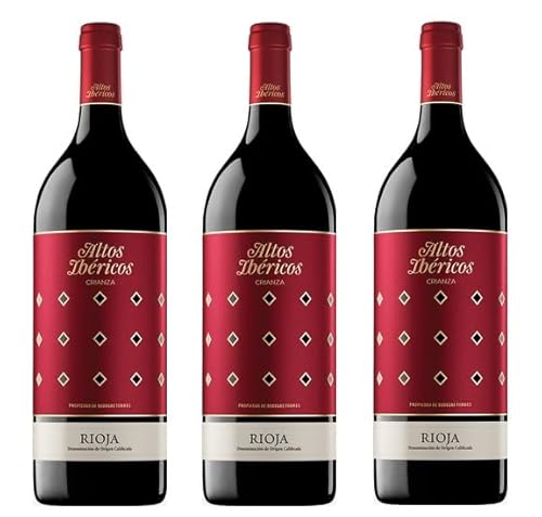 3x 1,5l - 2019er - Miguel Torres - Altos Ibéricos - Tempranillo - Crianza - MAGNUM - Rioja D.O.Ca. - Spanien - Rotwein trocken von Familia Torres