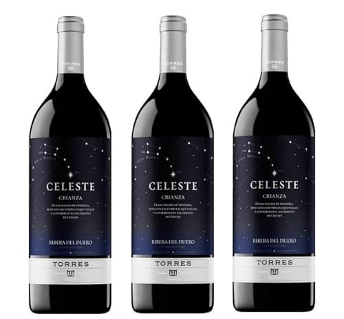 3x 1,5l - 2019er - Miguel Torres - Celeste - Crianza - MAGNUM - Ribera del Duero D.O.P. - Spanien - Rotwein trocken von Familia Torres