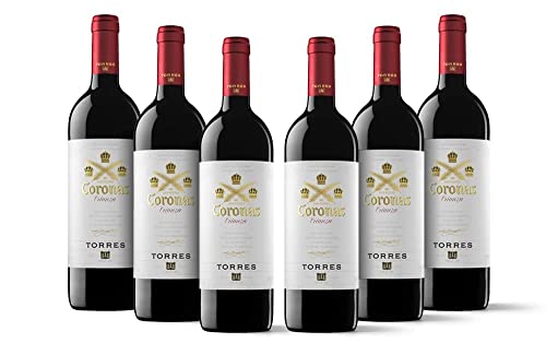 6 x TORRES CORONAS TEMPRANILLO 13,5 % vol. 0,75l SPANIEN ROT von Familia Torres