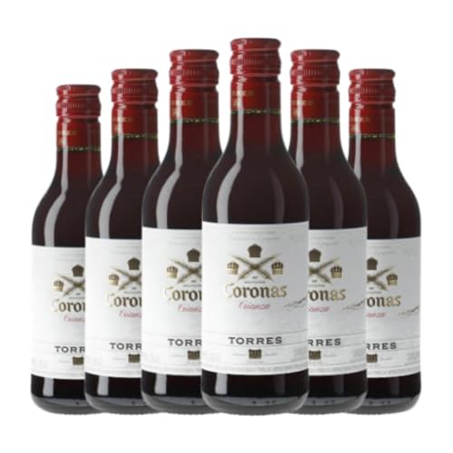 Familia Torres Coronas Kleine Flasche 18 cl Rotwein (Karton mit 6 Kleine Flasche von 18 cl) von Familia Torres