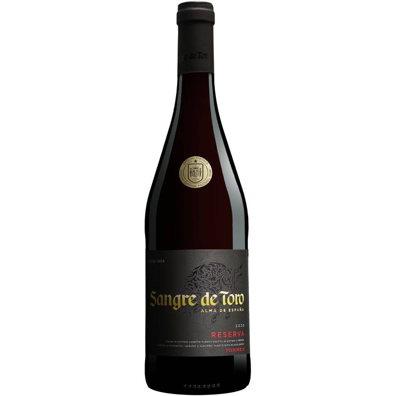 Torres Sangre de Toro Reserva 2020  0.75L 14% Vol. Rotwein Trocken aus Spanien von Familia Torres