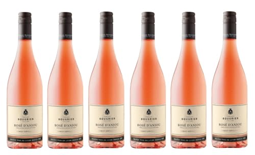 6x 0,75l - 2023er - Famille Bougrier - Rosé d'Anjou A.O.P. - demi-sec - Loire - Frankreich - Rosé-Wein halbtrocken von Famille Bougrier