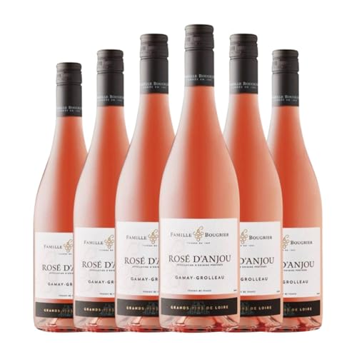 Bougrier Rosé Anjou 75 cl Rosé-Wein (Karton mit 6 Flaschen von 75 cl) von Famille Bougrier