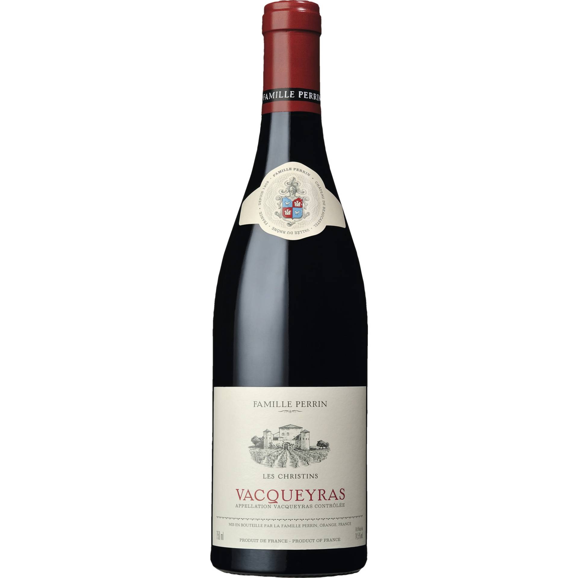 Les Christins, Vacqueyras AOP, Rhône, 2022, Rotwein von Famille Perrin - Orange - France (EMB84087T)