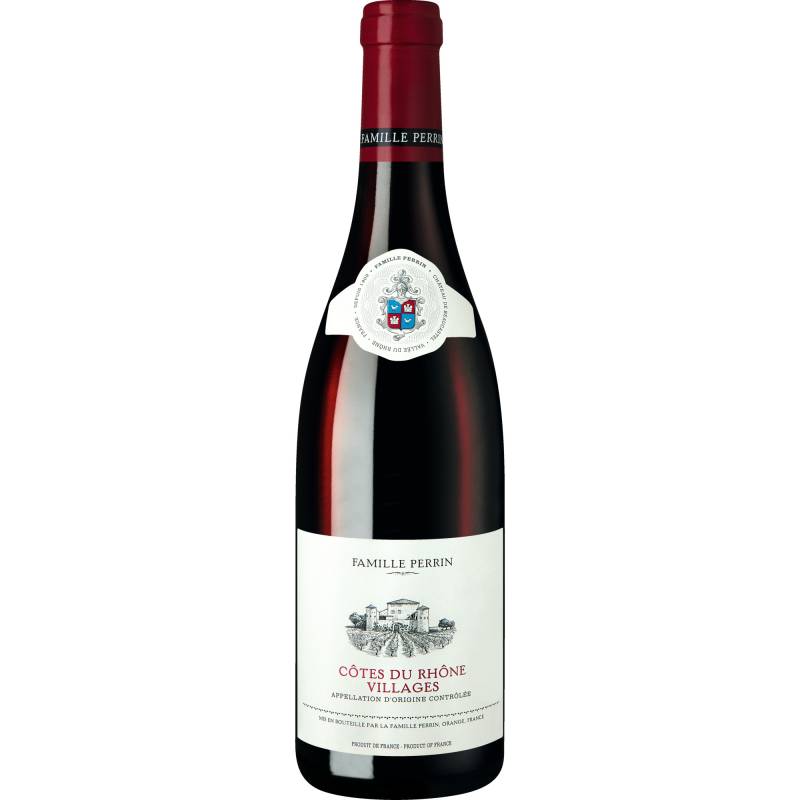 Famille Perrin Côtes du Rhône Villages, Côtes du Rhône Villages AOP, Rhône, 2022, Rotwein von Famille Perrin à F84100 - France