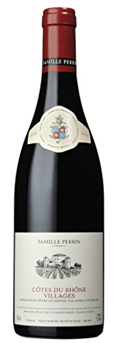 Côtes du Rhône Villages Rouge AOC 2019 von Famille Perrin, trockener Rotwein von der Rhône von Famille Perrin