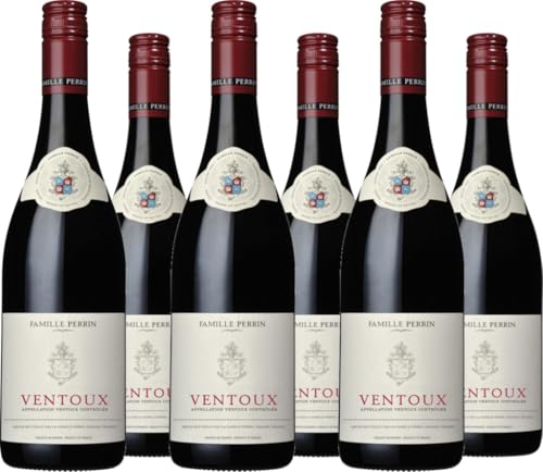 Famille Perrin 6er Vorteilspaket Ventoux AOP Rouge 2022 (6 x 0.75 l) von Famille Perrin