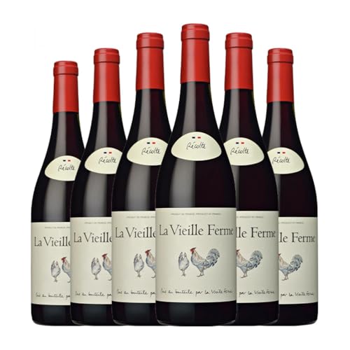 Famille Perrin La Vieille Ferme Rouge Côtes du Luberon 75 cl Rotwein (Karton mit 6 Flaschen von 75 cl) von Famille Perrin