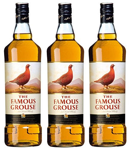 3 Flaschen Famous Grouse a 1000ml Scotch Whisky 40% Vol. von Famous Grouse