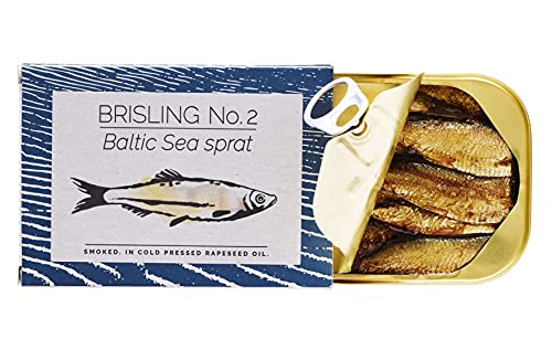 FANGST Brisling No. 2 die nordische Sardine geräuchert mit kalt gepresstem Rapsöl aus Dänemark von Fangst