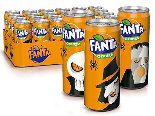 Fanta Orange , Super frische Limonade mit Orangengeschmack und Spaß-Garantie in coolen Dosen , 6 x 4er Pack à 330 ml von Fanta