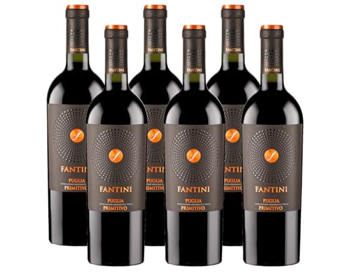 Fantini Primitivo Puglia IGT - Italienischer Rotwein (6 x 0,75l) von Zeelec