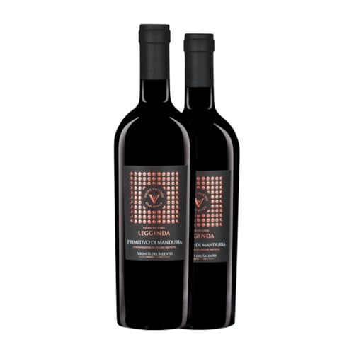 Fantini Vigne Vecchie Leggenda Primitivo di Manduria 75 cl Rotwein (Karton mit 2 Flaschen von 75 cl) von Fantini