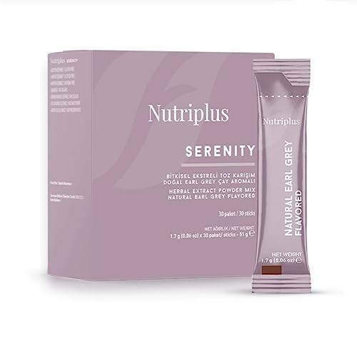 NutriPlus SERENITY Instant Tee / 30 Beutel / Geschmack Schwarzer Tee zur Zubereitung mit heißem oder kaltem Wasser / Unentbehrlich für die Entgiftung / Hat einen Fettverbrennungseffekt von Farmasi