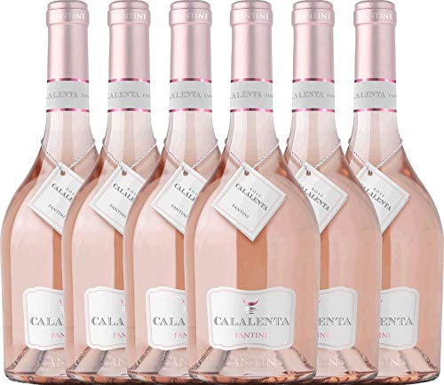 Farnese Vini VINELLO 6er Weinpaket Rosé - Fantini Calalenta Merlot Rosato 2021 mit einem VINELLO.weinausgießer | 6 x 0,75 Liter von Farnese Vini