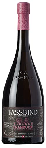 Fassbind Vieille Framboise (1 x 0.7 l) - Edler Schweizer Geist aus vollreifen Himbeeren mit 40% vol. Alkohol | 700 ml (1er Pack) von Fassbind