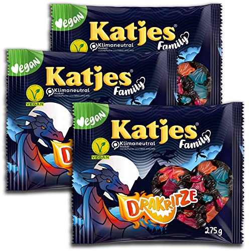 Katjes Family Drakritze XXL Packungen 3 x 250 g (750 g) von Fassin