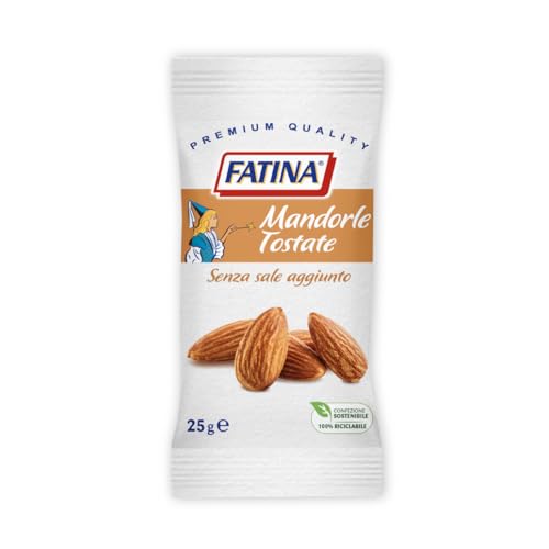 Geröstete Mandeln Ohne Salz hinzugefügt Fatina Snack Nüsse 26 Beutel à 25 g von Fatina