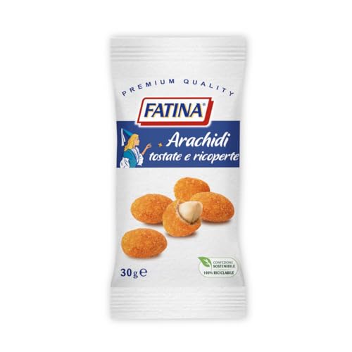 Geröstete und bedeckte Erdnüsse Fatina Snack Nüsse 26 x 30 g Einzelportion von Fatina