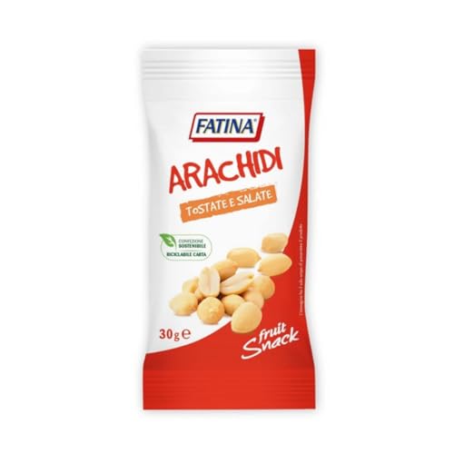 Geröstete und gesalzene Erdnüsse Fatina Snack Nüsse Beutel 26 x 25 g Einportion von Fatina