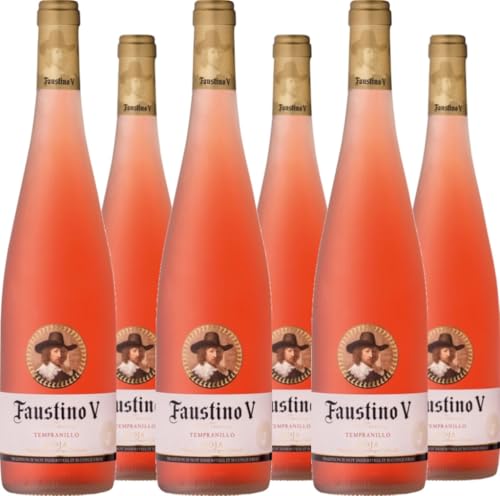 Bodegas Faustino 6er Vorteilspaket Faustino V Rosado 2022 (6 x 0.75 l) von Bodegas Faustino