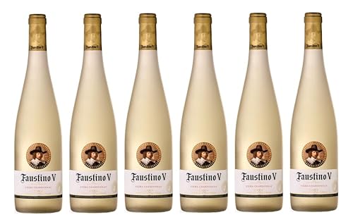 6x 0,75l - 2023er - Faustino V - Blanco - Viura & Chardonnay - Rioja D.O.Ca. - Spanien - Weißwein trocken von Faustino