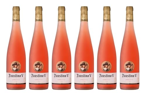 6x 0,75l - 2023er - Faustino V - Rosado - Viura & Chardonnay - Rioja D.O.Ca. - Spanien - Rosé-Wein trocken von Faustino