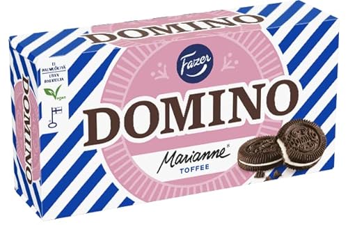 Fazer Domino Marianne Toffee Kekse 5 Kisten mit 350 g 61,5 Unzen von Fazer