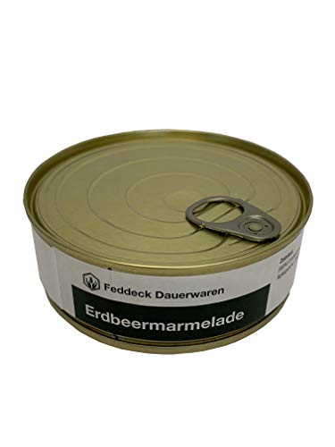 Dosenmarmelade Erdbeere, 200 g MHD 10 Jahre von Feddeck