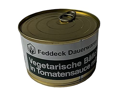 Fertiggericht Dose vegetarische Bällchen mit Nudeln, 400 g von Feddeck