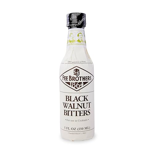 Fee Brothers | Black Walnut Bitters | 150 ml | für Cocktails & Longdrinks | für besondere Würze und Raffinesse | herbes Aroma nach Walnüssen | herber & leicht bitterlicher Geschmack nach Walnuss von Fee Brothers