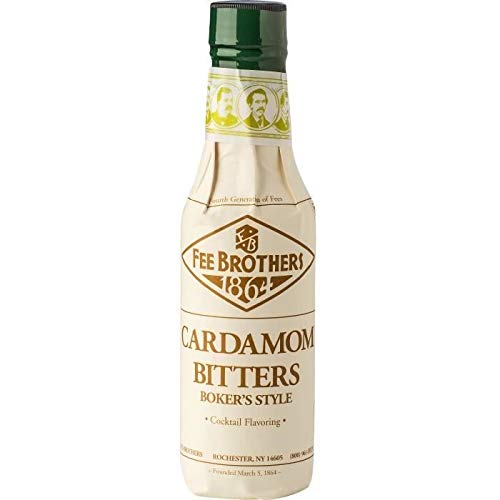 Fee Brothers | Cardamon Bitters | 150ml | für Cocktails & Longdrinks | für besondere Würze und Raffinesse | Grundnote von Bier im Geschmack von Fee Brothers