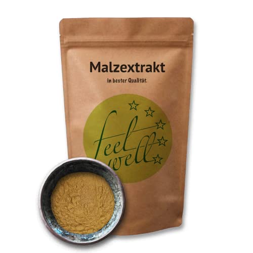 Malzextrakt Pulver mediumXtra 750 g ideal für Mischbrot, goldenes Craftbier von FeelWell