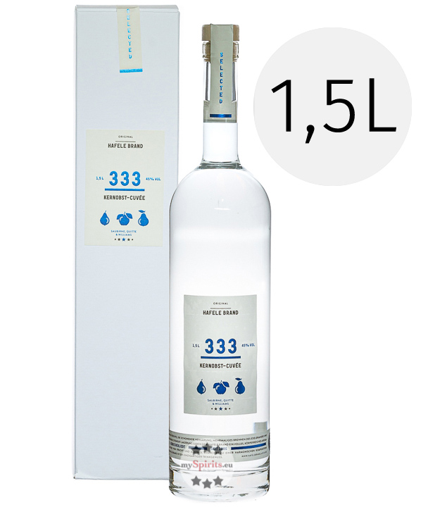 Prinz Hafele Brand 333 Kernobst Cuvée 1,5l (45 % Vol., 1,5 Liter) von Fein-Brennerei Prinz