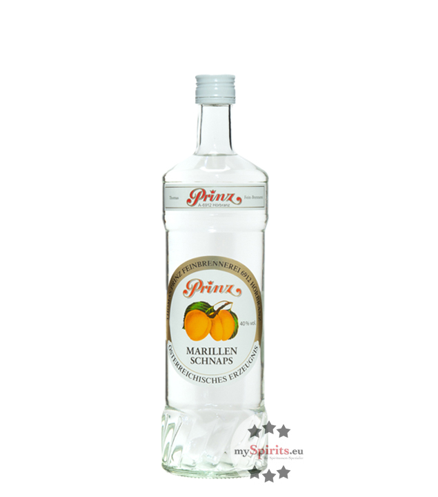 Prinz Marillen-Schnaps 0,7l (40 % Vol., 0,7 Liter) von Fein-Brennerei Prinz