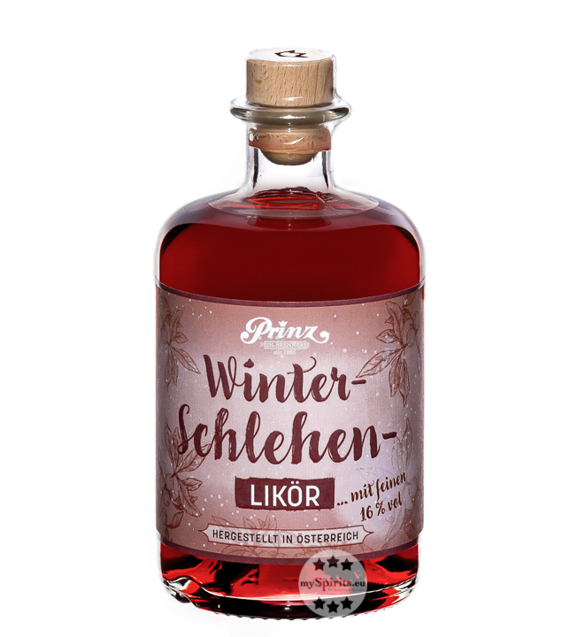 Prinz Winterschlehen-Likör (16 % Vol., 0,5 Liter) von Fein-Brennerei Prinz